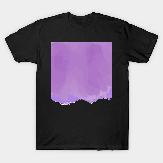 Watercolor purple smear T-Shirt by Eshka